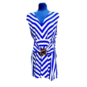 Liz Lange Blue & White Tunic Tank Size 1X